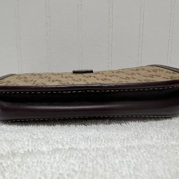 Dooney & Bourke Signature Brown Wristlet - Picture 6 of 6